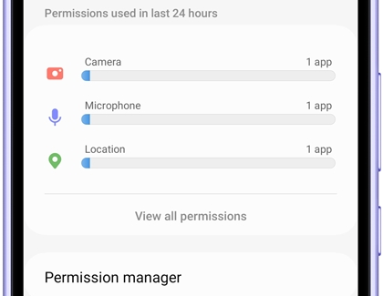 View all permissions on Privacy