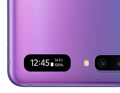The time being displayed on the Flip's Cover Screen