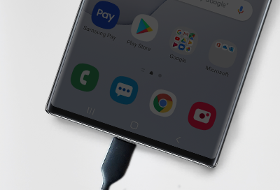 Note 10 connected to charger