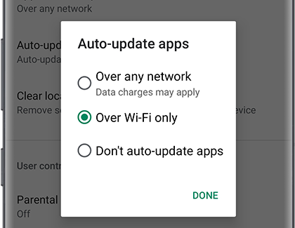 Turn on Auto-update apps in Play Store