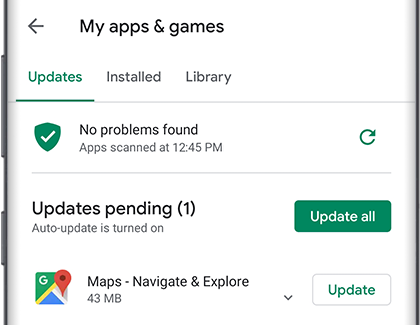 Update apps in Play Store