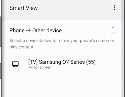 Screen to Samsung TV