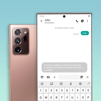 Messages are slow, do not send, or cannot be received on Samsung phone