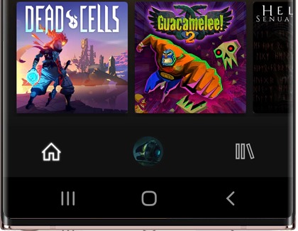 Xbox Game Pass home screen on a Galaxy phone