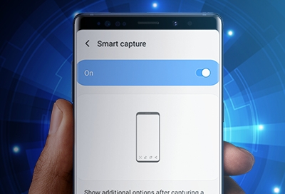 Gestures and Smart Capture Samsung Screenshot