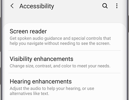 Customize accessibility settings on your phone