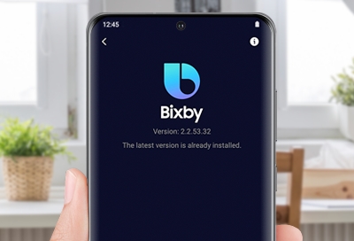 Check the software version and update Bixby