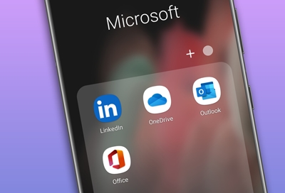 Microsoft Apps on Galaxy S21