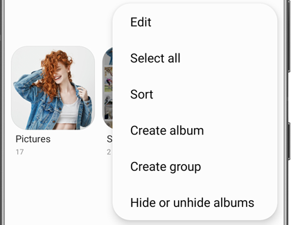 Create album popup message