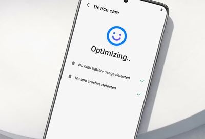Device care optimizing a Galaxy S21 Ultra phone