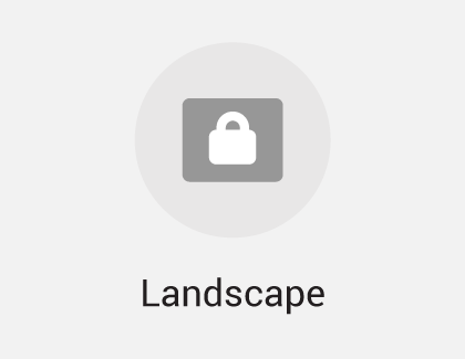 Landscape mode on Samsung phone