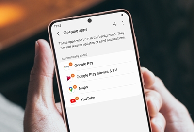 Sleeping apps on your Galaxy device
