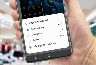 Samsung Pay selected in Samsung Billing