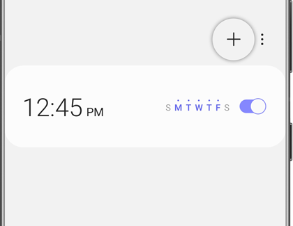 Add alarm plus icon highlighted