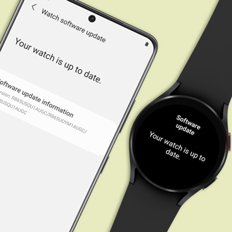 Download and install option in the Galaxy Wearable app and Galaxy Watch Active smart watch