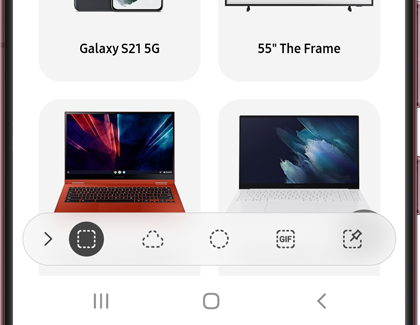 Rectangle icon highlighted on the Smart select tool bar