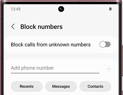 List of options under Block numbers