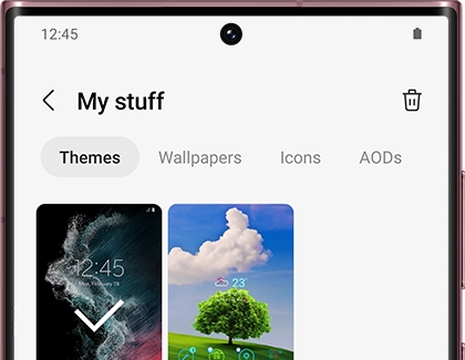 My stuff page with Themes tab highlighted