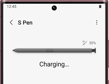 S Pen Remote settings menu