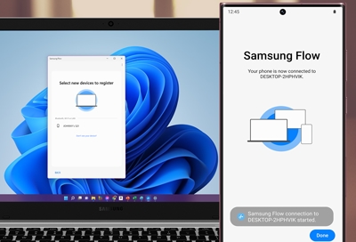 Connect and use Samsung Flow on your phone, tablet, and PC