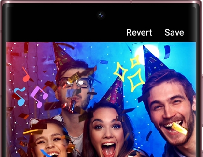 Revert and Save buttons in gallery photo editing