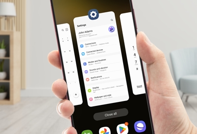 Manage Recent apps on your Galaxy phone