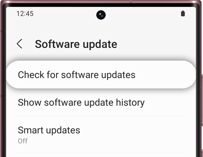 Checking for software updates