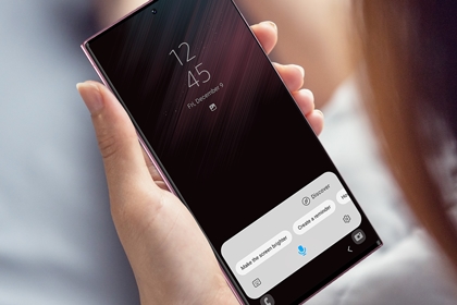 Bixby Voice Wake up screen on Galaxy S22 Ultra