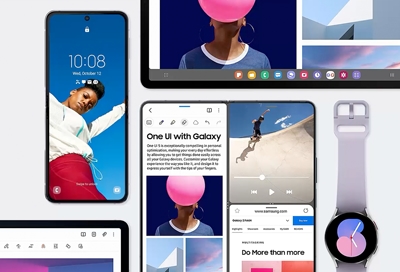 One UI 5 screens on Galaxy Devices