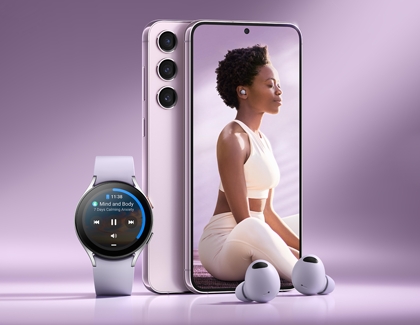 Galaxy S23 with Galaxy Buds and Watch