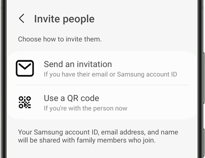 Invite Someone on Galaxy phone