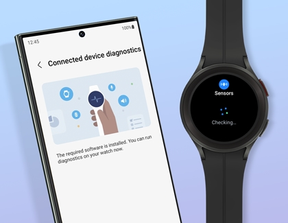 Connected Galaxy Watch diagnostics