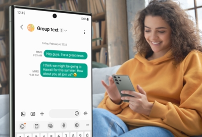 Group text messages on your Samsung Galaxy phone