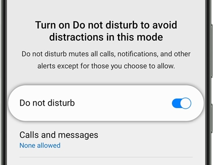 A list of settings under Calls and messages