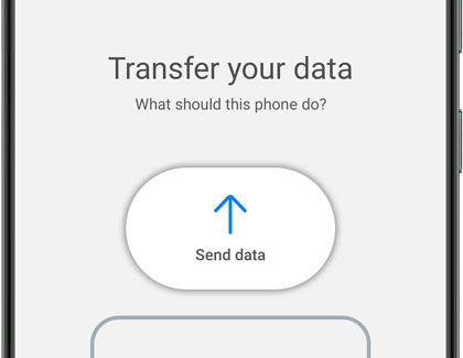 Transfer send data on Galaxy phone