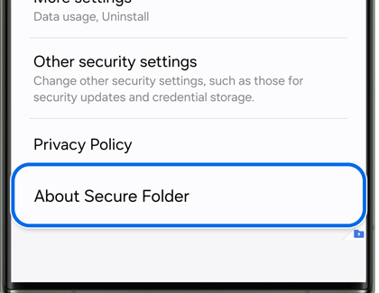 Update the version Secure Folder
