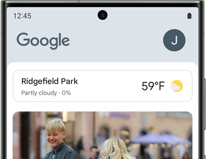 Google Discover on a Galaxy phone