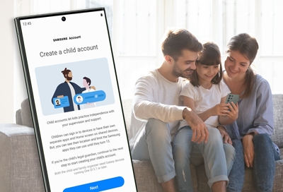 Create Samsung Kids account on Galaxy phone