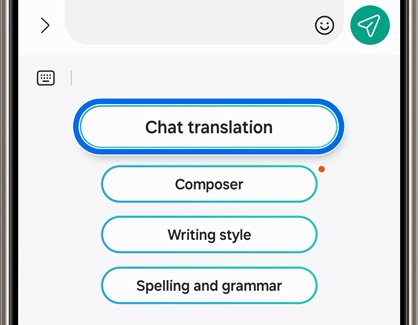 Chat translation highlighted