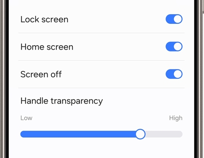 Quick access settings on a Galaxy phone