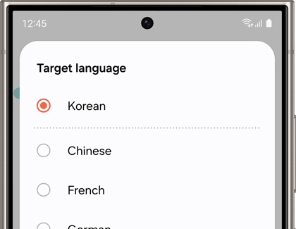 Translate select target language