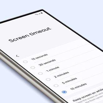 Screen turns off while using Galaxy phone or tablet