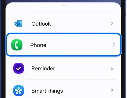 FlexWindow showing Phone widget with no recent calls.