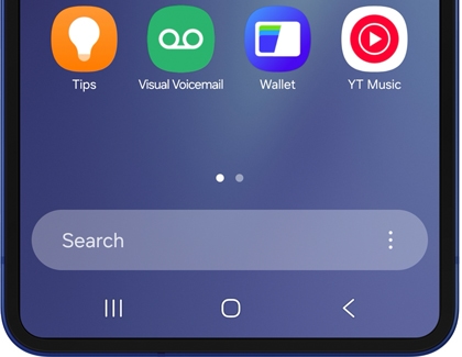 Search bar on the Apps screen of a Galaxy phone.