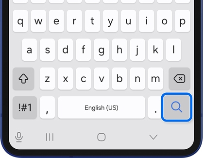 Search field displayed in the Samsung Internet app on a Galaxy phone.