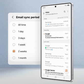 Missing old emails in the Samsung Email app