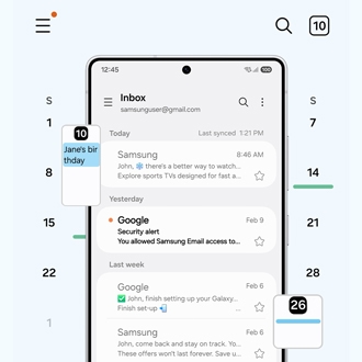 Missing older calendar events in the Samsung Email app
