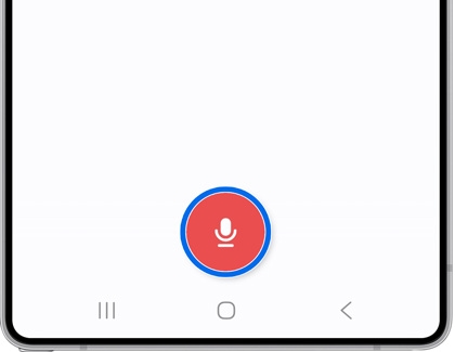 Voice Recorder app displaying a recorded audio file with transcription and translation options available.