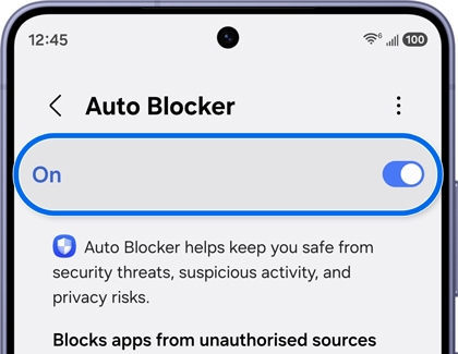 Auto Blocker toggle on.