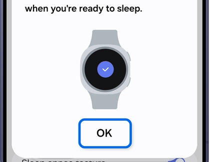 Pop up screen indicating setup completion with an OK button being selected.
